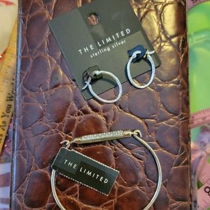 NWT The Limited Bracelet & Sterling Silver Pierced Hoop Earrings ~ Pretty